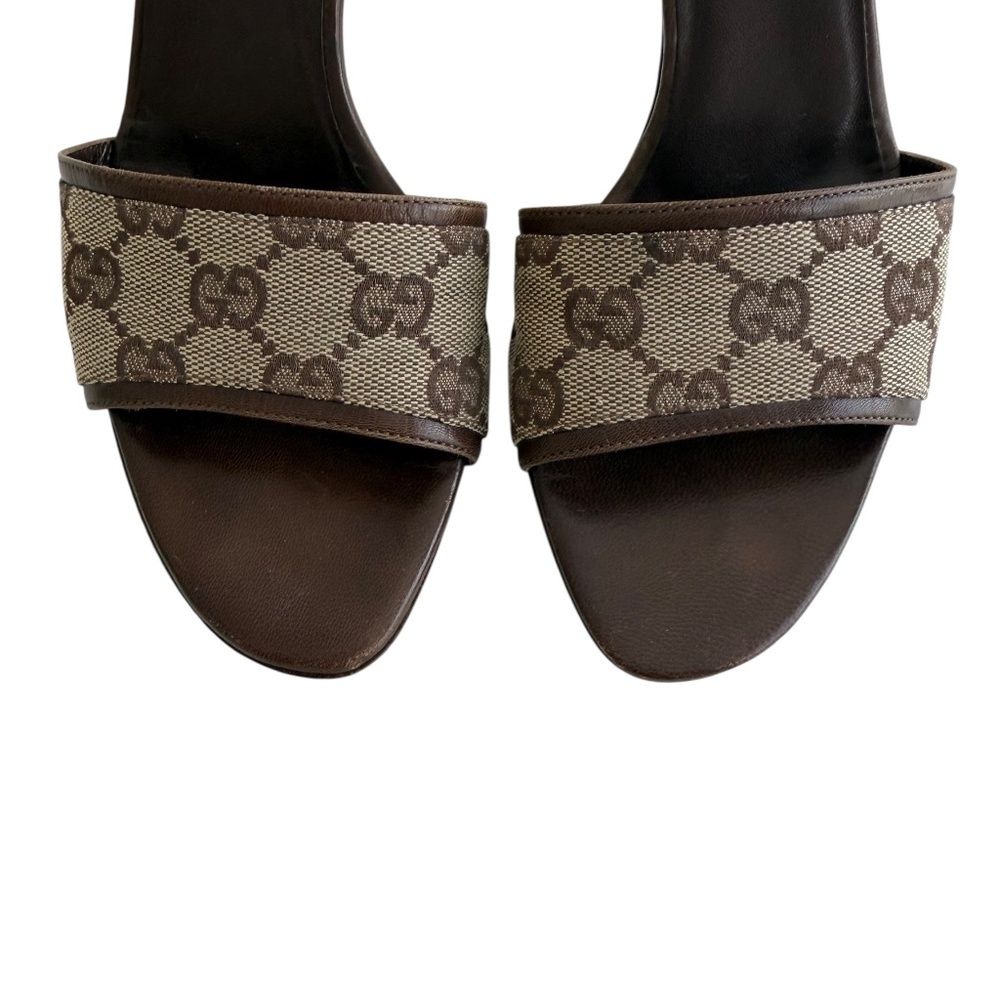 Gucci Vintage Logo Heel Mules - Picture 3 of 9
